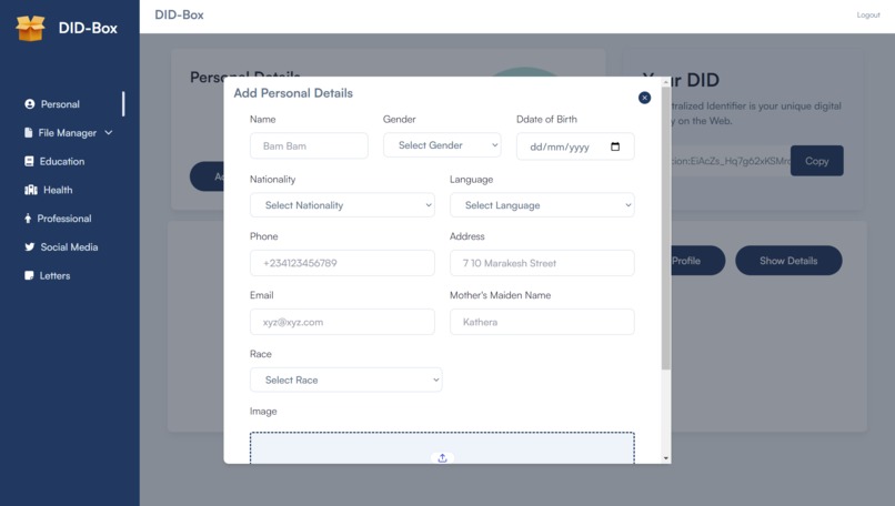 DID-Box – screenshot 6