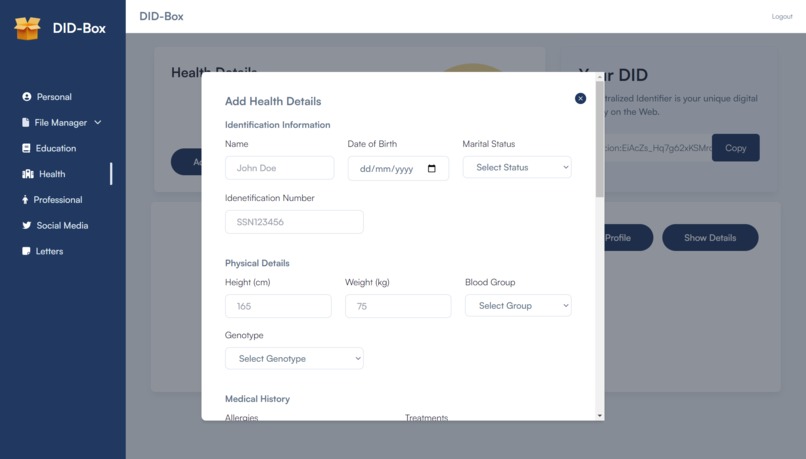 DID-Box – screenshot 5