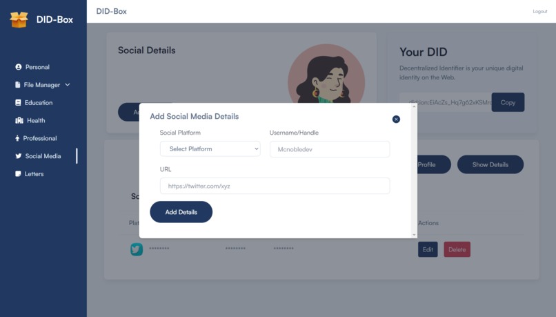 DID-Box – screenshot 7