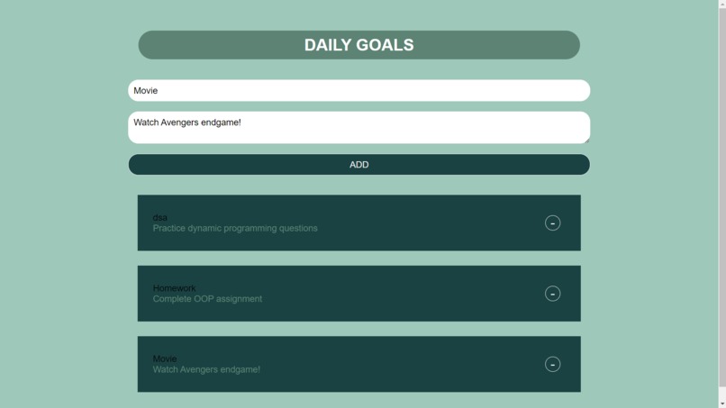Daily task Manager – screenshot 2