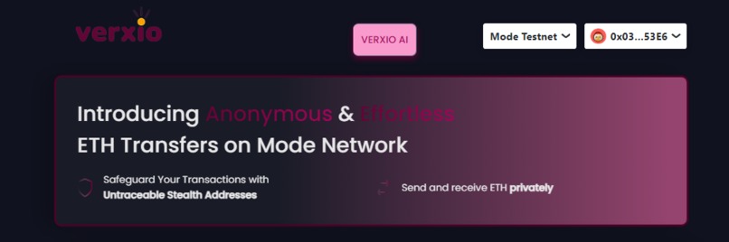 Verxio Protocol – screenshot 1