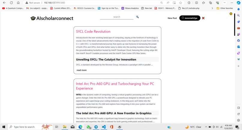 AI Scholar Connect – screenshot 1