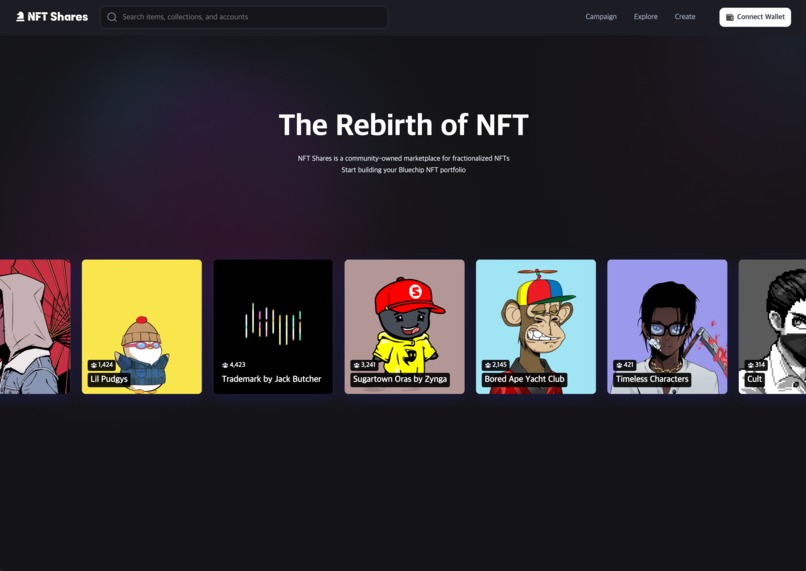 NFT Shares – screenshot 1