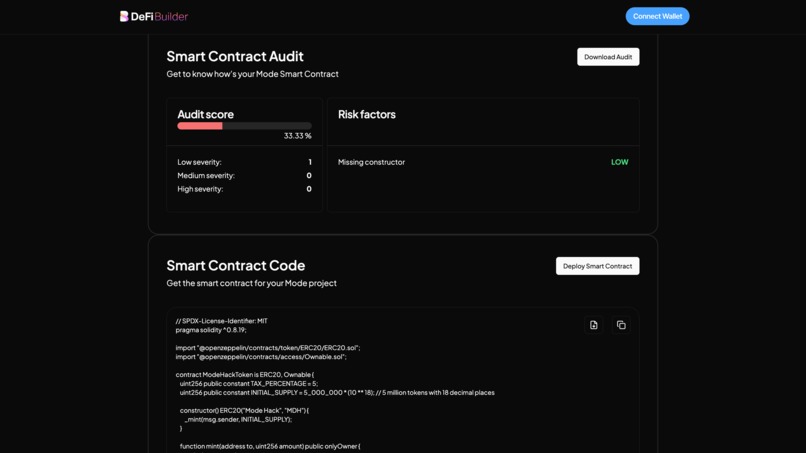 DeFi Builder – screenshot 2
