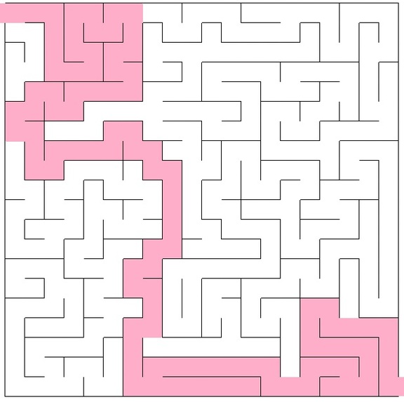 Research on algorithms for generating mazes – screenshot 1