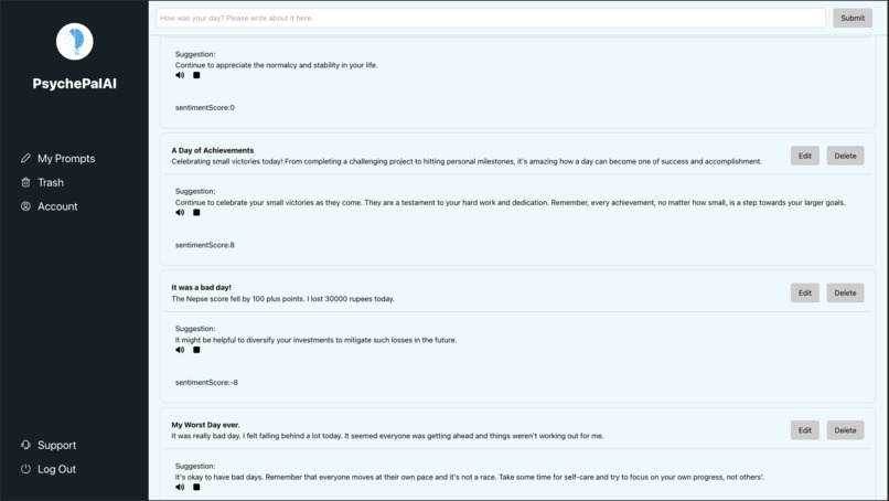 PsychePalAI – screenshot 2