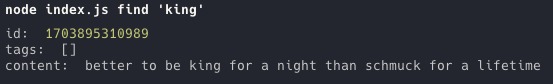 Notes-CLI – screenshot 5