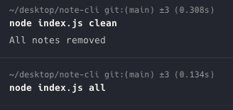 Notes-CLI – screenshot 7