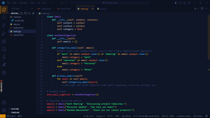AutoMail Organizer – screenshot 2