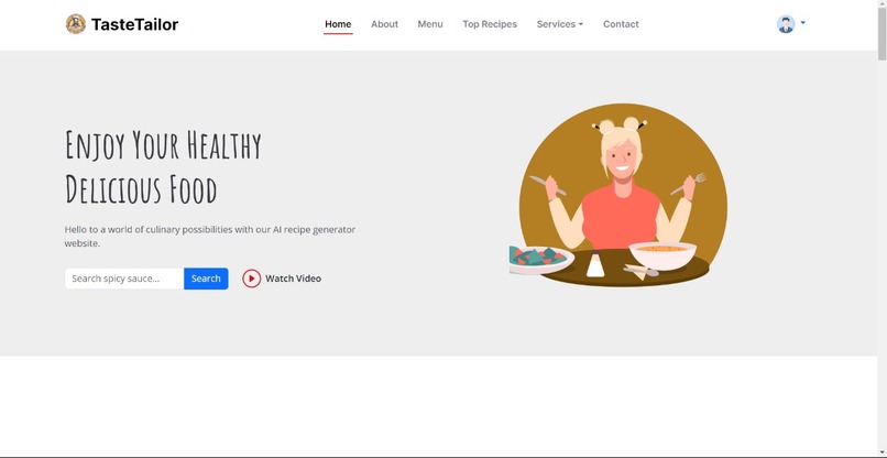 TasteTailor – screenshot 1