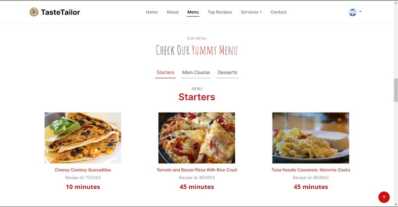TasteTailor – screenshot 3