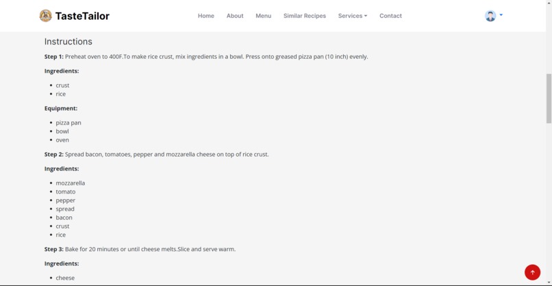 TasteTailor – screenshot 6