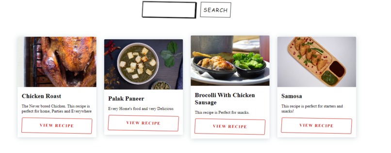 Recipe Website – screenshot 1