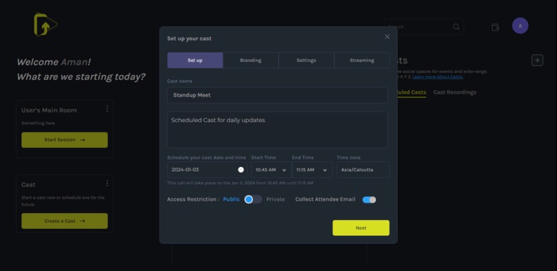 DECAST – screenshot 2