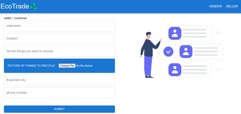 EcoTrade ( A platform to recycle waste ) – screenshot 4
