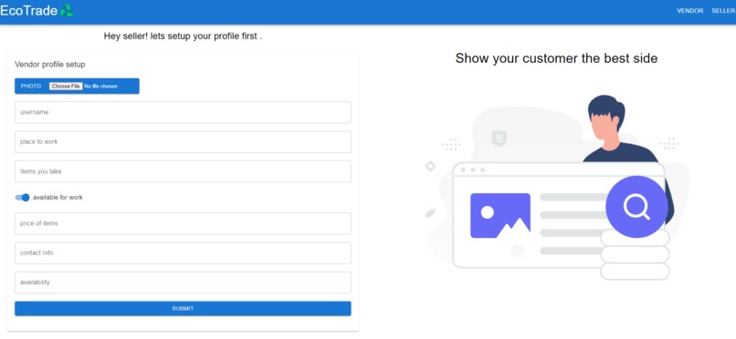 EcoTrade ( A platform to recycle waste ) – screenshot 5