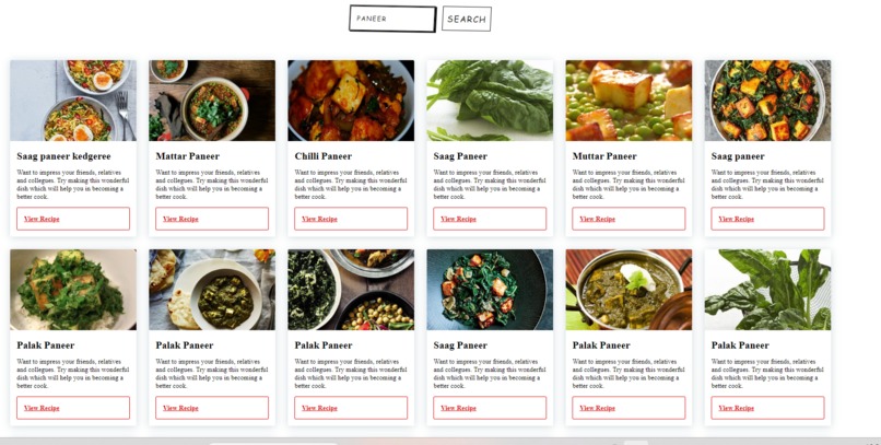 Recipe Website – screenshot 1