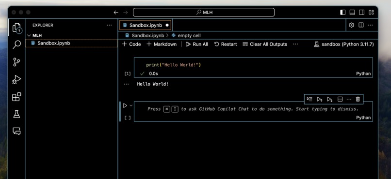 Hello World – screenshot 1