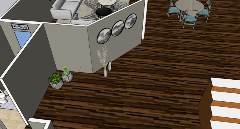 2 Floor House Interior Design & Furnished (Made in SketchUp) – screenshot 12