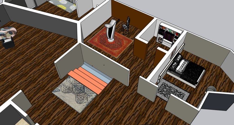 2 Floor House Interior Design & Furnished (Made in SketchUp) – screenshot 14