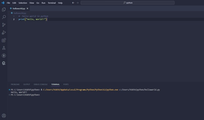 Hello World  – screenshot 1