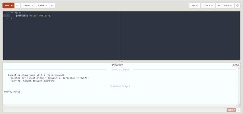 Hello World – screenshot 1