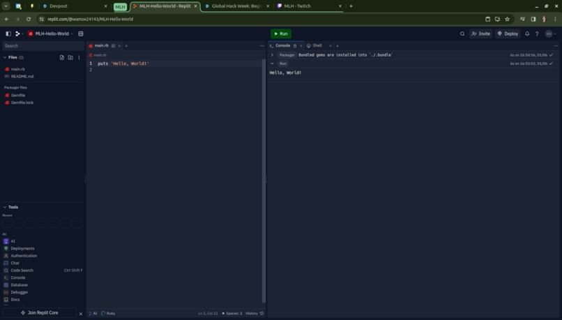 Hello, World! – screenshot 1