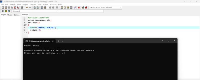 Hello World! – screenshot 1