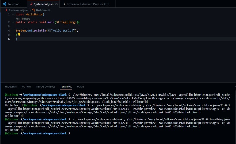 Hello World – screenshot 1
