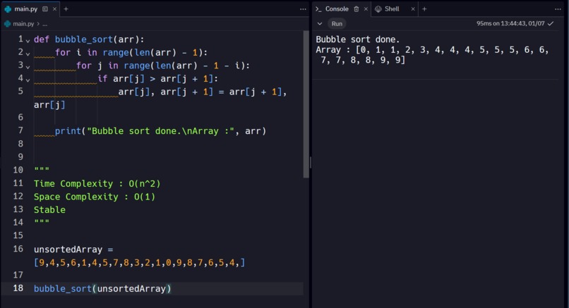 Bubble Sort – screenshot 1