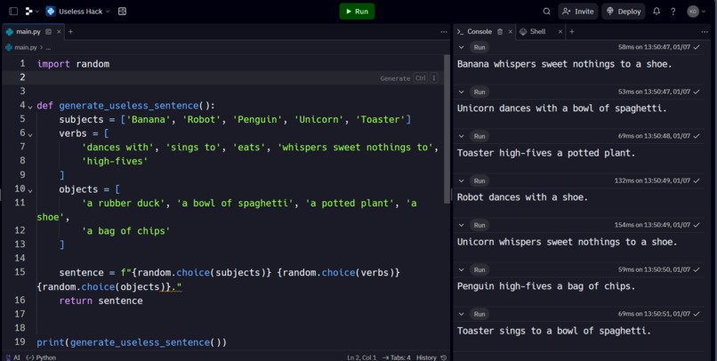 Useless Hack – screenshot 1