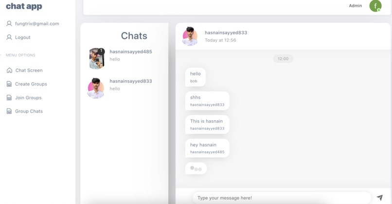 Chat App – screenshot 2