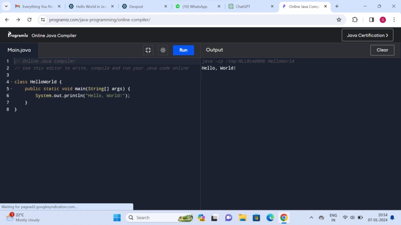 HelloWorld – screenshot 1