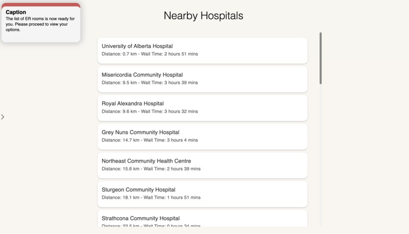 FindER: Emergency Room Locator – screenshot 4