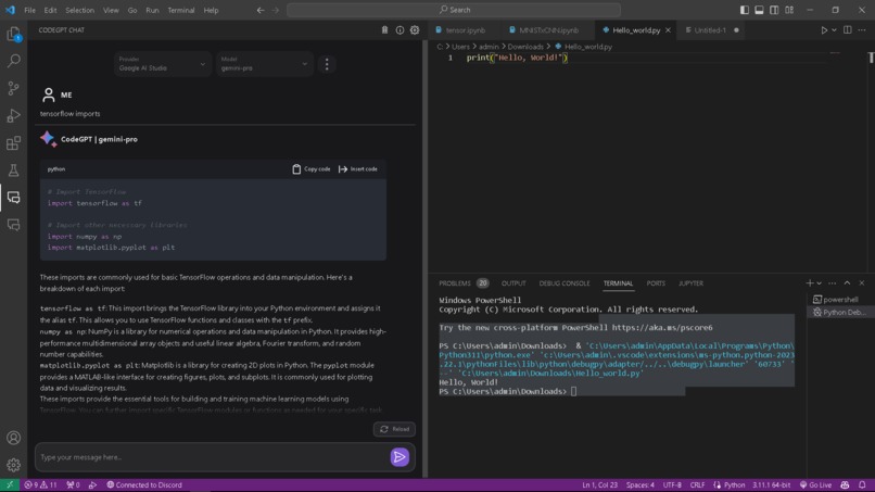hello world – screenshot 1