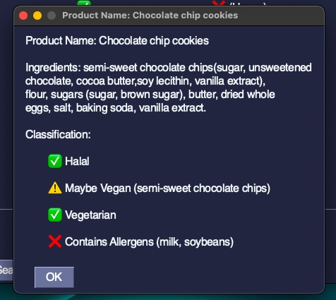 Dietary Scanner - Byte of 87 – screenshot 3
