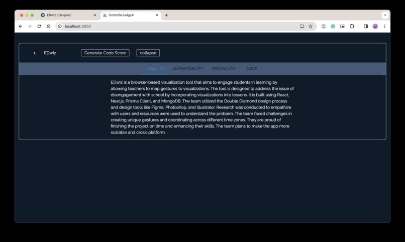 DoNotBeJudgyAI – screenshot 2