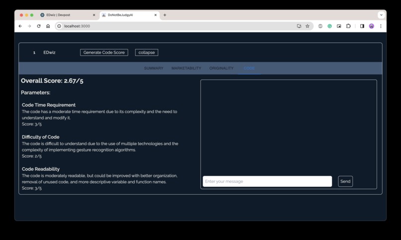 DoNotBeJudgyAI – screenshot 3