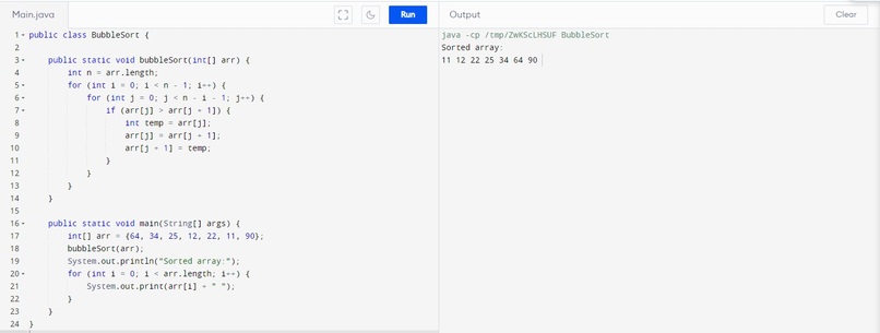 Bubble Sort – screenshot 1