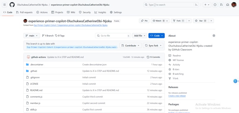 Complete the GitHub Copilot Primer – screenshot 1