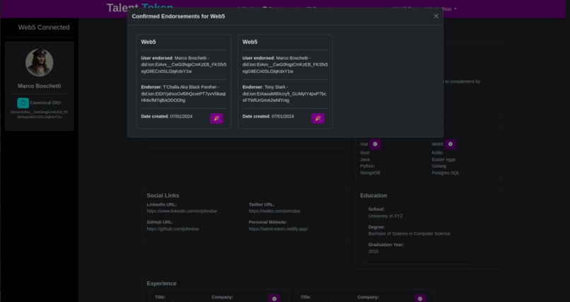 Talent Token – screenshot 4