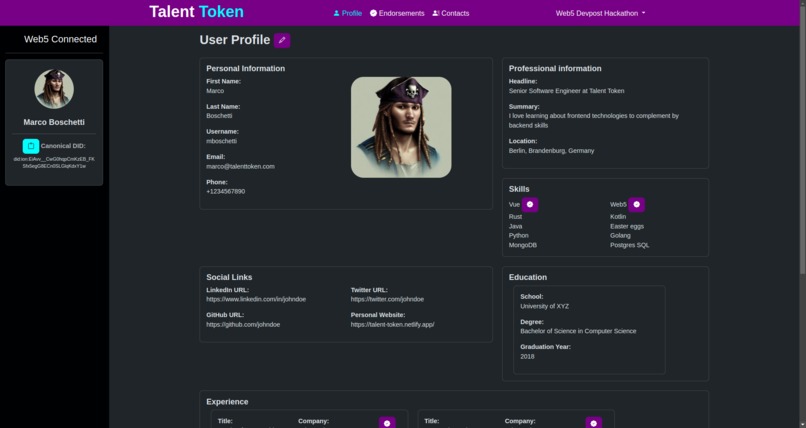 Talent Token – screenshot 2