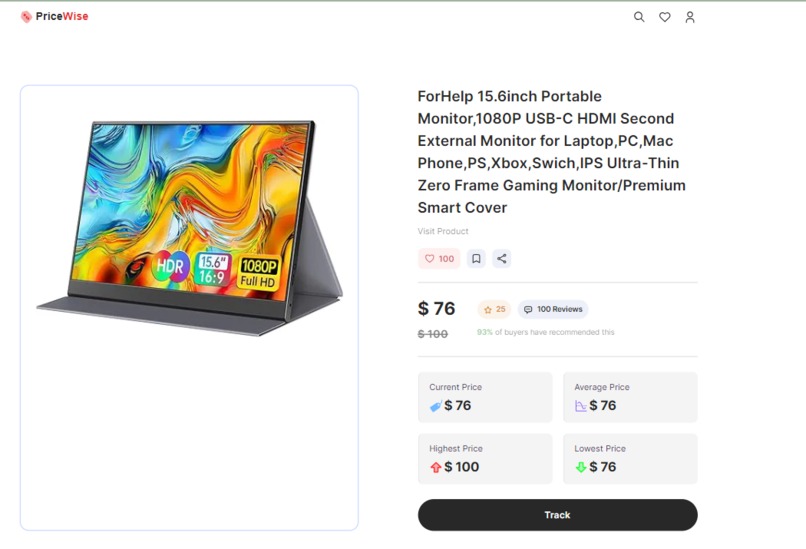 PriceWise – screenshot 2