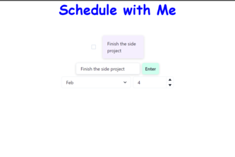 Schedule with Me