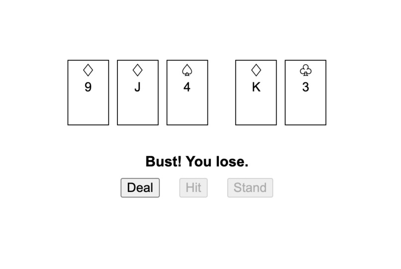 Simple BlackJack – screenshot 2