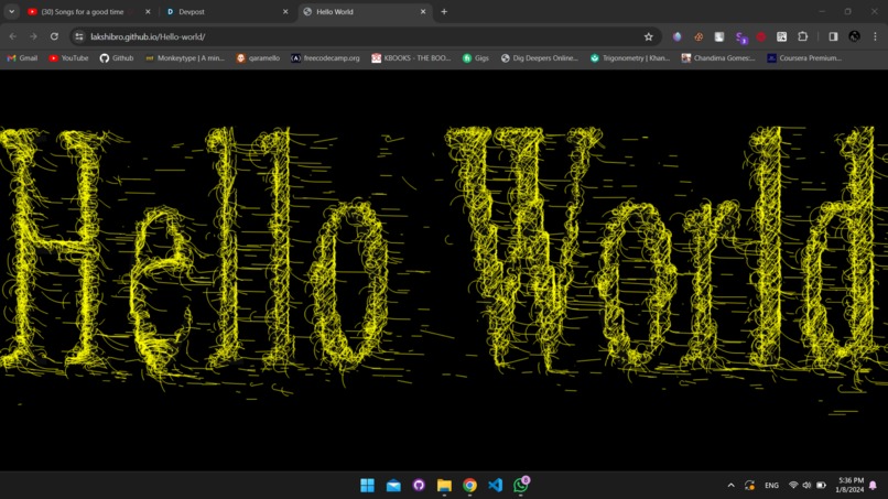 Creative coding: Hello World – screenshot 1