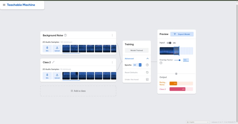 Teachable_ML – screenshot 1