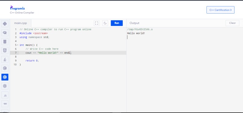 Hello World – screenshot 1