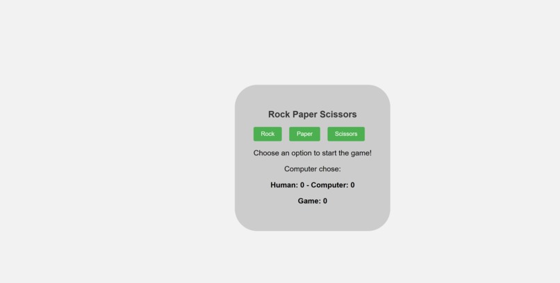 Build rock paper scissors game – screenshot 1