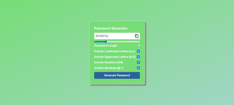 Password Generator – screenshot 1